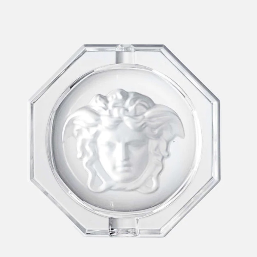 MEDUSA LUMIERE ASHTRAY 16 CM authentic rosethal solid crystal Medusa head
